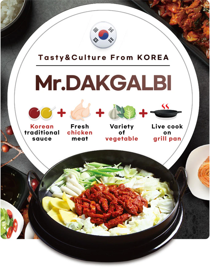 Mr.Dakgalbi - Tasty&Culture from KOREA. Korean style pan grill Chicken