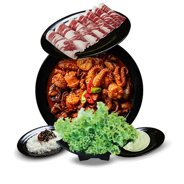 Mr.Dakgalbi SkyAvenue (Genting) ->Spicy Baby Octopus 2Pax (with Beef)